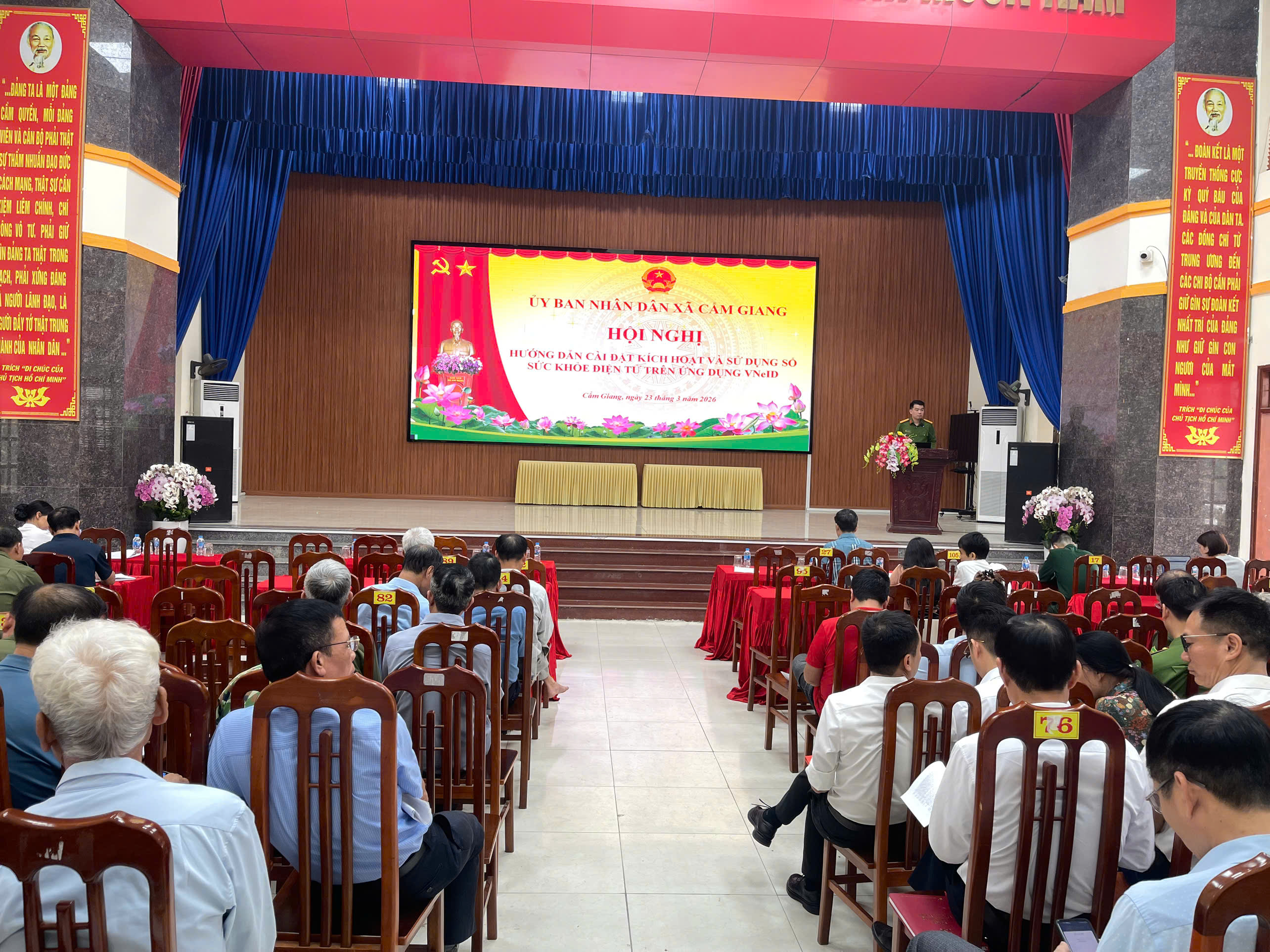 Công an xã Cẩm Giang: Phát huy vai trò nòng cốt trong triển khai Đề án 06 của Chính phủ